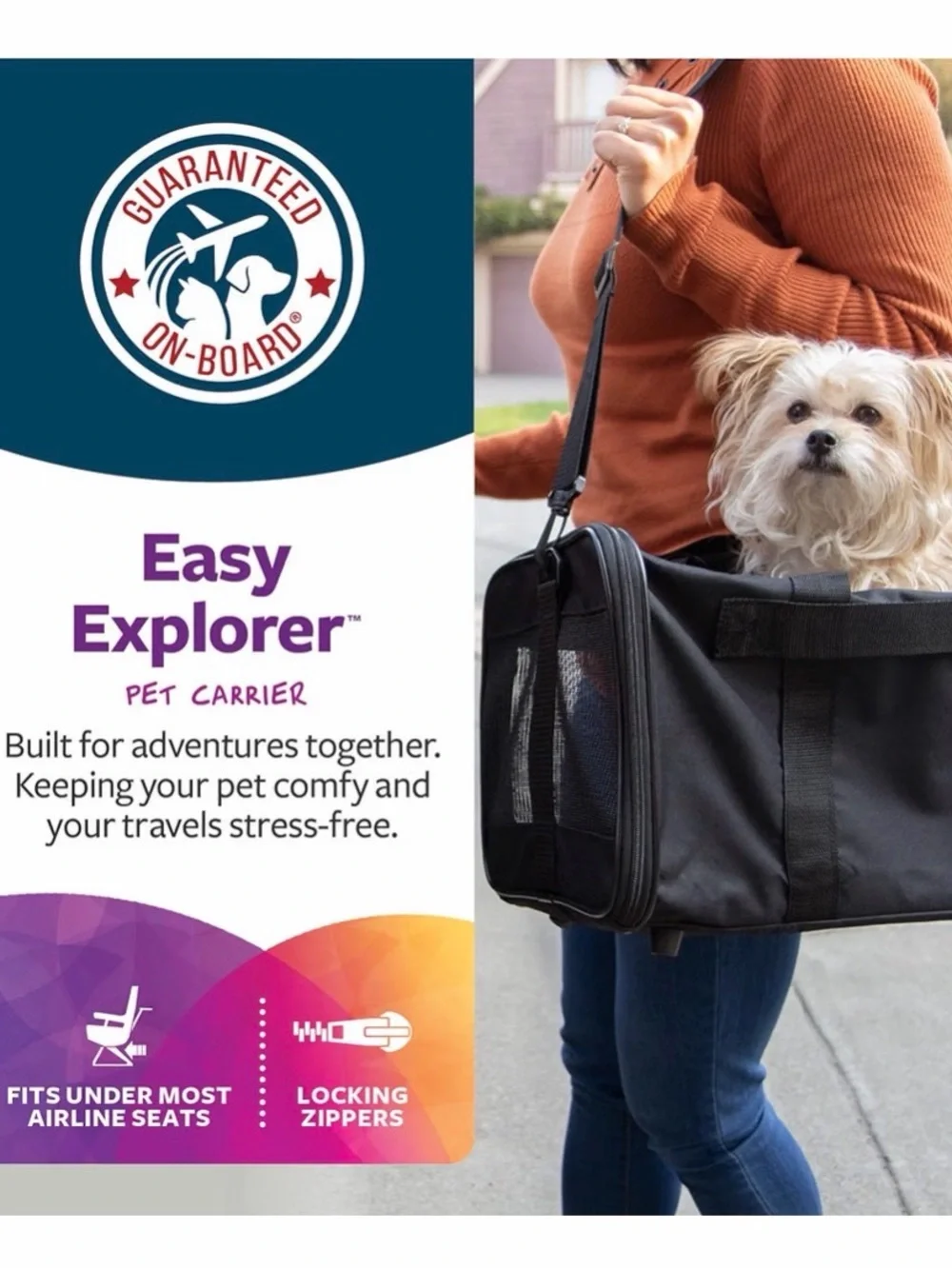 Medium Black Pet Carrier for Cats & Dogs - Brand: brand new